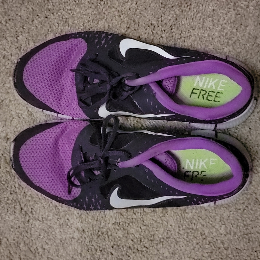 Nike Free Purple, Blackadder Silver Athletic Shoes
